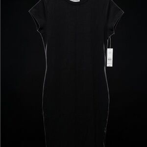 Time and Tru Black Midi Dress